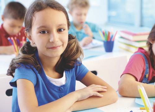 child in classroom