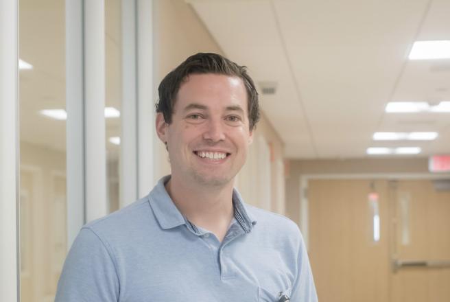 image of standing in hospital hallway