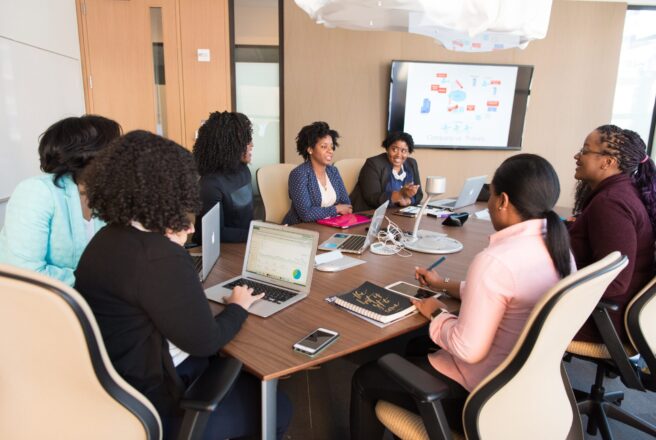 group of people in conference room