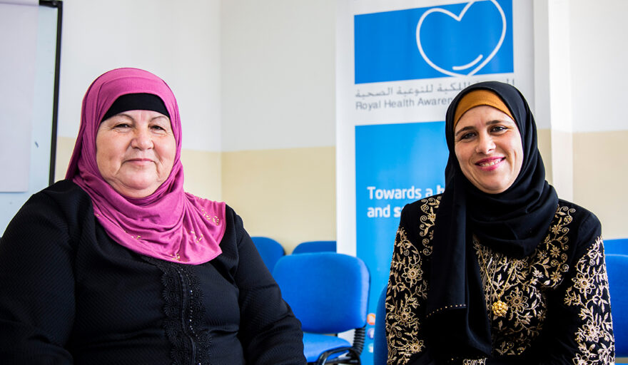 image of mother/daughter seated together in patient program