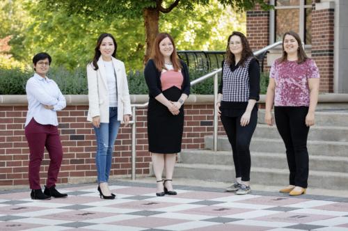 Garthe and coauthors standing together outside