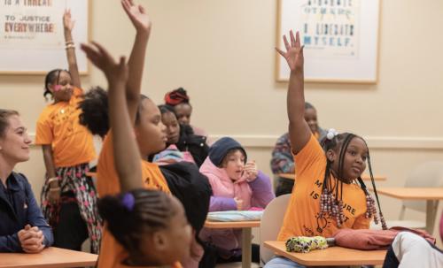 photo of Hope Center students in Illinois Social Work classroom