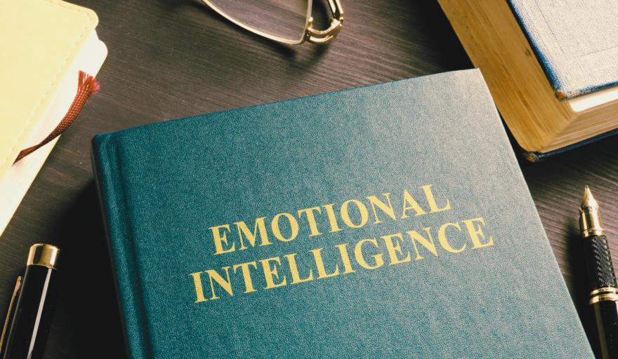 Book that says Emotional Intelligence