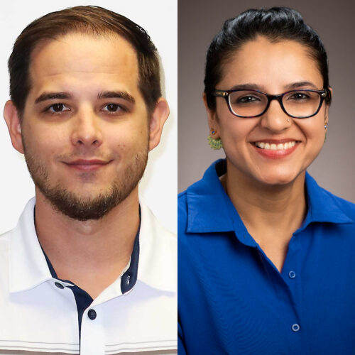 Headshot of Robert Davies and Zaheeda Darvesh 